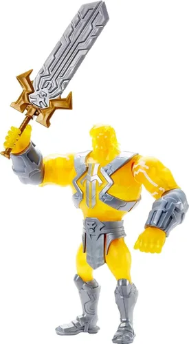 Vista 5 de Masters of the Universe and He-Man - Figura grande de He-Man con accesorio inspirado en la serie animada Motu Netflix, juguete coleccionable de 8.5