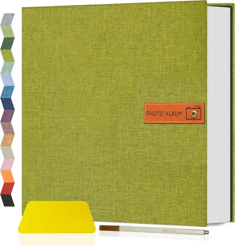 Vista 49 de Popotop Álbum de fotos grande autoadhesivo 4x6 5x7 8x10 Álbum de recortes DIY Libro de imágenes, Regalos para mamá, familia, bebé y boda