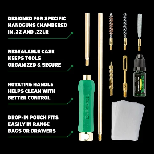 Vista 5 de CLENZOIL Field & Range Pistol Basics Cleaning Kit Complete Handgun Cleaning Set