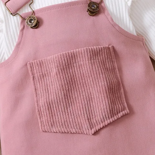Vista 5 de PATPAT Baby Girl Christmas Outfits Skirts Set Xmas Clothes My 1st Christmas Romper TopSuspender SkirtHeadband 0-18 Months