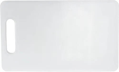 Vista 4 de Chef Craft Tabla de cortar básica de plástico sólido, 13 x 8 pulgadas, color blanco