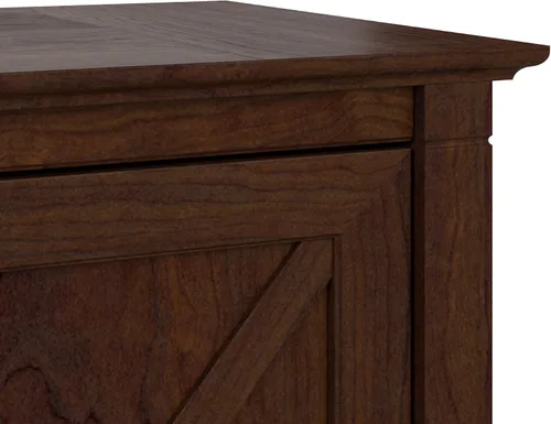 Vista 8 de Bush Furniture Key West – Archivador lateral con 2 cajones, color cereza
