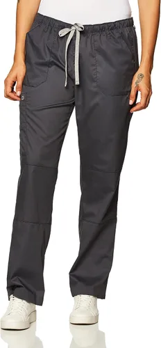 Vista 13 de WonderWink, pantalones elásticos resistentes para mujer de Wonderwork, talla petite plus Negro
