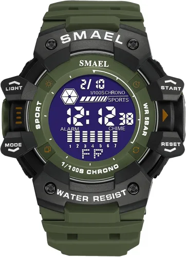 Vista 9 de SMAEL 8050 Digital Watch for Men Modern Style and Multifunctional Features Wirst Watch for Men's Fashion and Functionality