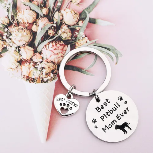 Vista 6 de FUSTMW - Llavero para perro con diseño de perro