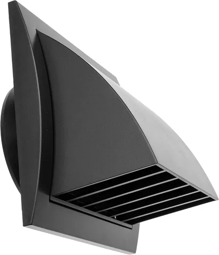 Vista 7 de Repa Market Cubierta de ventilación para secadora de 4 pulgadas/tubo de antracita para paredes o techo/cubierta de protección de plástico ABS