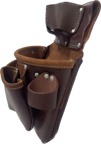 Vista 5 de Zeluga 20-234 100% Cuero de Grano Superior Pro Seven Set de Marco para Bolsos, Marrón