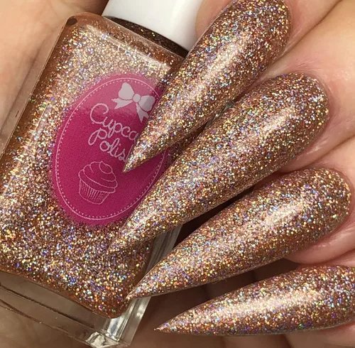 Vista 4 de Beauty is Everywhere - Esmalte de uñas con purpurina Nude Holo de Cupcake Polish