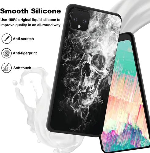 Vista 359 de Funda delgada para Google Pixel 4 XL, funda delgada de silicona de TPU suave a prueba de golpes para Google Pixel 4 XL, astronauta Galaxy