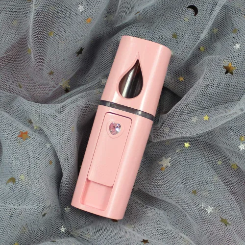 Vista 7 de Vaporizador Facial Portátil Nano Mini Atomizador Facial para Atomización de Extensiones de Pestañas con Espejo y Tanque de Agua Visual de 20ml