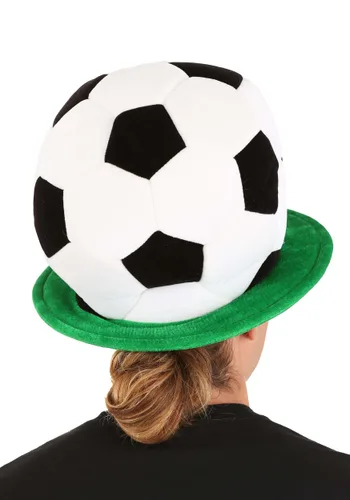 Vista 3 de Sombrero de Disfraz de Balón de Fútbol Ajustable Multicolor