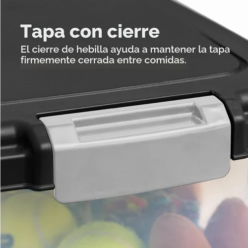 Vista 5 de IRIS USA Contenedor hermético para almacenamiento de alimentos para Negro
