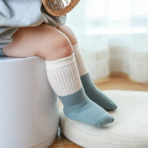 Vista 5 de Calcetines de algodón para bebés y niñas, calcetines de algodón para recién nacidos, antideslizantes, antideslizantes, para niños pequeños