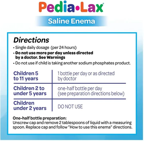 Vista 5 de Pedia-lax Fleet ENEMA CHILDREN, 2.25 onzas líquidas (paquete de 6)