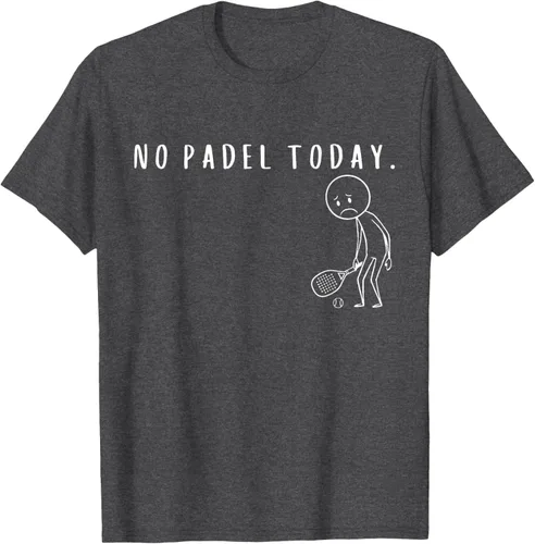 Vista 37 de No Padel Today Funny Padel Stickman Padel Playera Jugador de Tenis