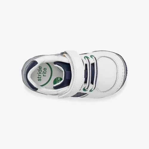 Vista 7 de Stride Rite SRT Wes unisex para niños Blanco