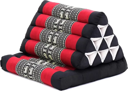 Vista 10 de Leewadee - Cómodo colchón japonés para piso - Cama tailandesa para piso con cojín triangular - Colchón futón - Estera de masaje tailandesa, 67 x 21