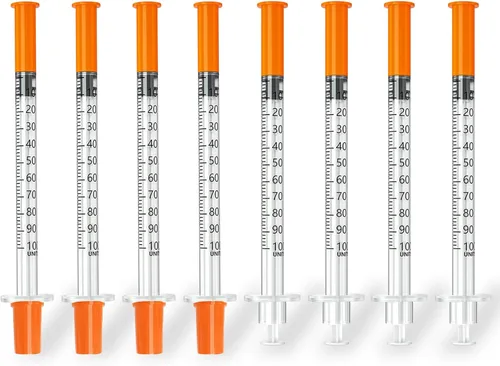 Vista 12 de Jeringas 0.0 fl oz 30G 5/16" (8mm), envueltas individualmente, caja de 100 jeringas de laboratorio
