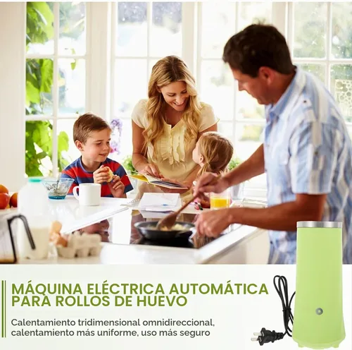 Vista 7 de Hemoton Máquina automática de rollos de huevos, cocina antiadherente con diseño de embudo 304, máquina de huevos de desayuno con calefacción