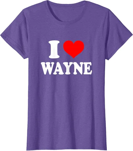 Vista 20 de Wayne - Camiseta I Heart Wayne - I Love Wayne, Negro, S
