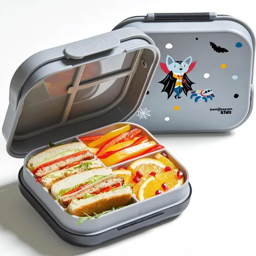 Vista 13 de Bentoheaven Lonchera Bento para niños, 3 compartimentos, 30 onzas, rosa Rosa coral