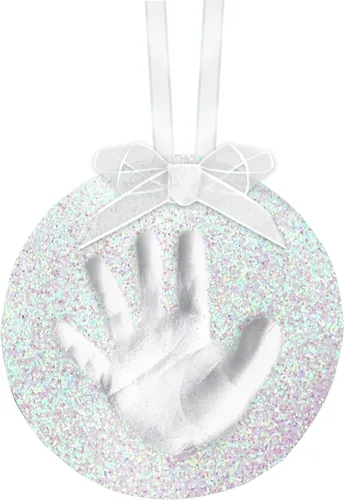 Vista 13 de Pearhead Easy DIY Babyprints - Kit de adornos de huellas de bebé con cinta, color azul (paquete de 2)
