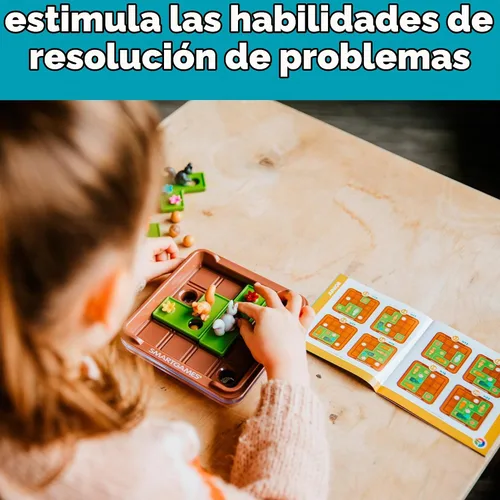 Vista 10 de SmartGames Squirrels Go Nuts Sliding Logic - Juego de rompecabezas de viaje con 60 desafíos para niños a partir de 6 años