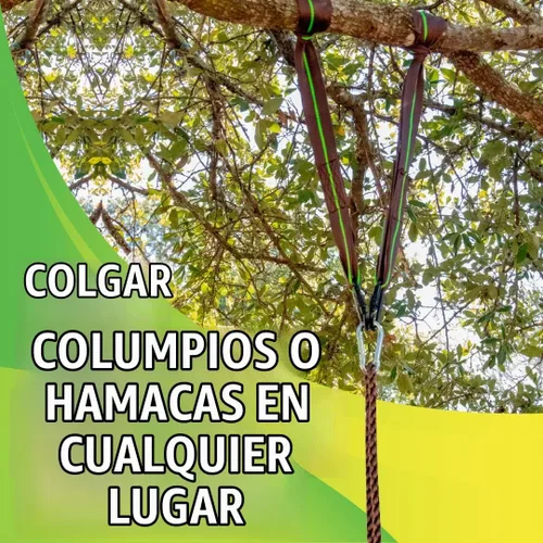 Vista 6 de Swurfer Correas de Árbol para Columpio y Hamaca – Kit de Colgado para Hamaca, Columpios de Árbol, Duradero, Resistente a la Intemperie, Libre