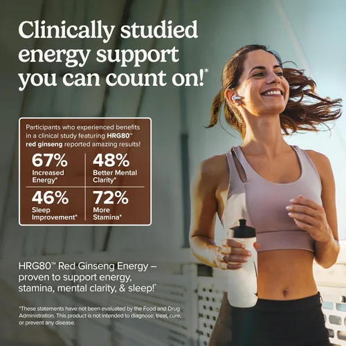 Vista 2 de Terry Naturally EuroPharma HRG80 Red Ginseng Energy 30 Cápsulas