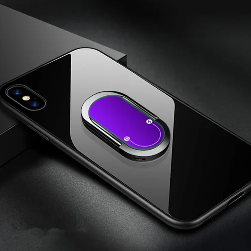 Vista 8 de Soporte magnético para encendedor de cigarrillos multiUSB, para iPhone, Samsung, Huawei, Xiaomi, cargador automático, soporte de anillo (azul)
