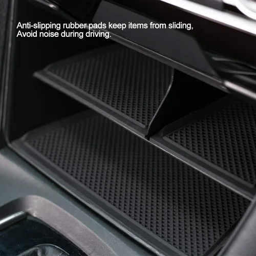 Vista 4 de CKE para consola central Civic de 10ª generación mejora el espacio de almacenamiento For Honda Civic 2016 2017 2018 2019 2020 2021, Storage Box