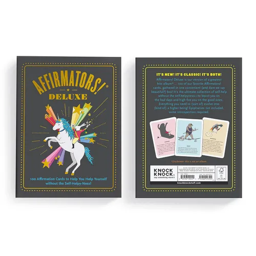 Vista 4 de Affirmators! Deluxe Deck: 100 Affirmation Cards Deck - Affirmation Cards to Help You Help Yourself without The Self-Helpy-Ness
