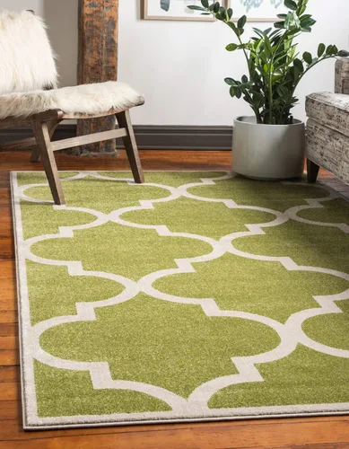 Vista 20 de Unique Loom Trellis Collection - Alfombra marroquí de celosía gris (7' 0 pies x 10' 0 pies)
