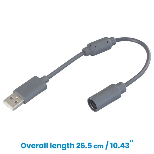 Vista 5 de OSTENT Adaptador de cable de extensión USB para controlador con cable Microsoft Xbox 360