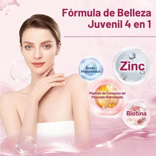 Vista 5 de NATURE TARGET Probióticos para la piel para mujeres 90 cápsulas