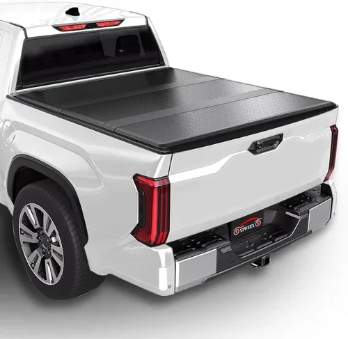 Vista 12 de Cubierta rígida de tres pliegues para Toyota Tundra 2000-2006 con caja de 6.5 pies Hard Truck Bed Cover, Not for Stepside, Fleetside, Waterproof