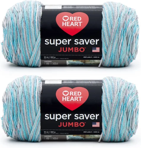 Vista 7 de Red Heart Super Saver Jumbo Ovillo de lana, Amatista