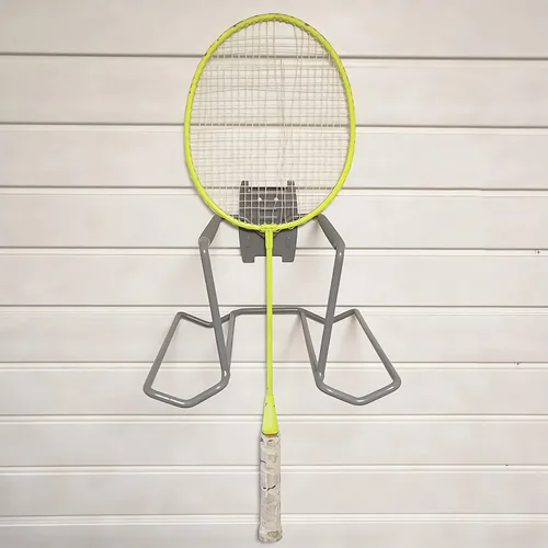 Vista 9 de Aolamegs Soporte para raqueta de tenis de metal para montaje en pared, de acero resistente, soporte de almacenamiento para raqueta de bádminton