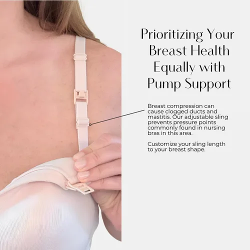 Vista 6 de Supermom Silhouette with Light Fixed Pads, Pumping Bra Hands Free, Adjustable Pumping & Nursing Bra for All Breast Pumps