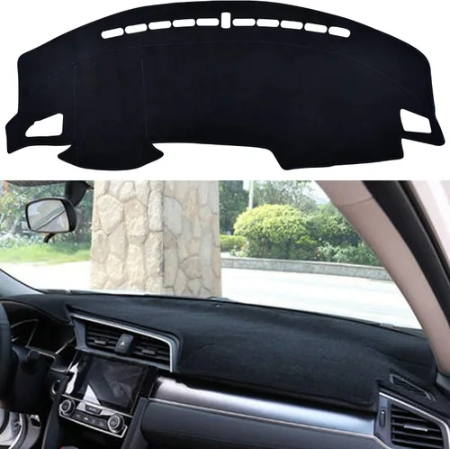 Vista 28 de SPEEDWOW Cubierta Alfombrilla para Tablero de Instrumentos Tapete Alfombra Compatible para Toyota Camry 2002-2006 Alfombrilla para Tablero Cubiertas