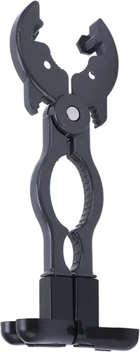 Vista 6 de Llave de válvula de cilindro de gas, herramienta de apertura ajustable multifunción para soldar fontanería aleación de aluminio negro ABS 1 paquete