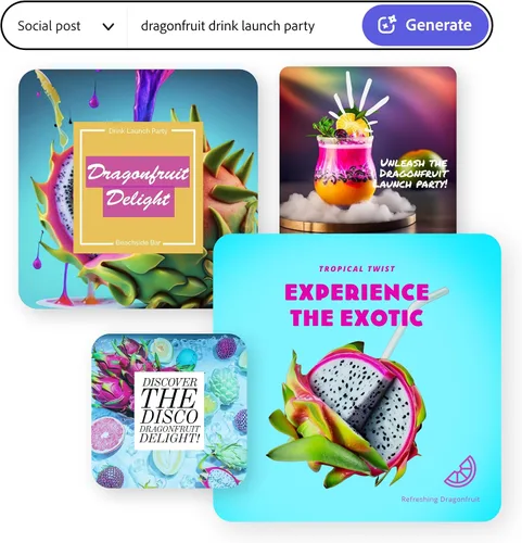 Vista 4 de Adobe Express Premium 12-Month Access PC/MAC & Mobile Online Code