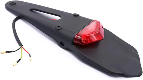 Vista 2 de Yibid Lámpara de freno LED universal con montaje en guardabarros trasero para Honda XR250 XR400 XR650 Yamaha, motocicleta todoterreno personalizada