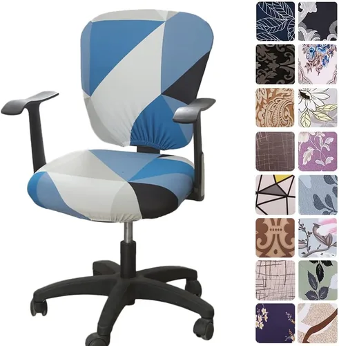 Vista 18 de Melaluxe - Funda para silla de oficina de computadora, funda universal protectora y elástica, cubierta elástica para silla giratoria