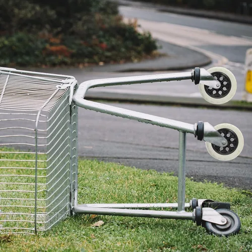 Vista 7 de SOLUSTRE Ruedas de repuesto para carrito de compras de 2 piezas de 6.3 pulgadas para carga de carrito