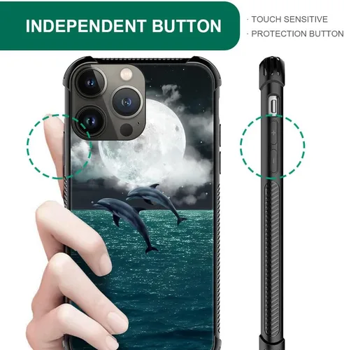 Vista 594 de Funda compatible con iPhone 15, diseño de elefantes africanos, diseño increíble a prueba de golpes, antiarañazos, carcasa trasera de policarbonato