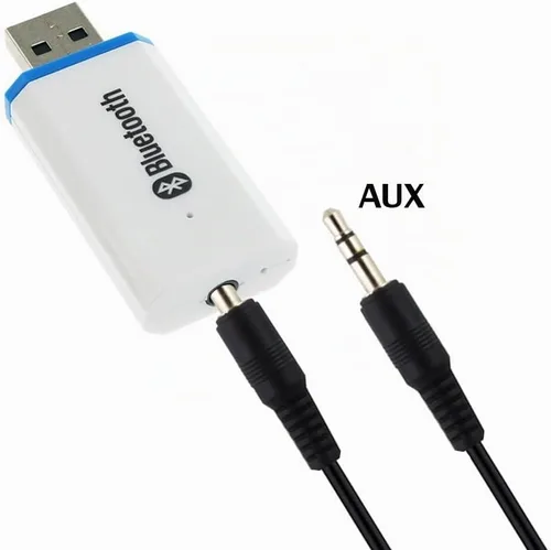 Vista 2 de Adaptador receptor Bluetooth USB, adaptador de audio inalámbrico, kit de receptor de música para automóvil, adaptador Bluetooth