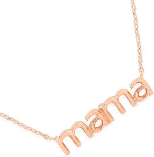 Vista 3 de RIAH FASHION Collar delicado con dije de letra con mensaje Colgante de cadena con cita inspiradora, joyería para mamá, mamá, día de la madre