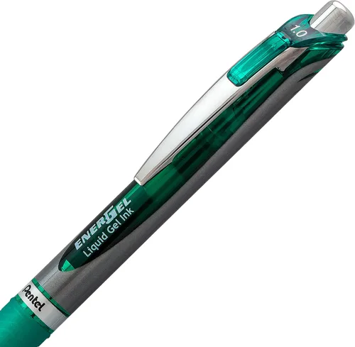 Vista 35 de Pentel EnerGel RTX - Bolígrafo de gel líquido retráctil, línea mediana, punta de metal, tinta de colores surtidos, paquete de 4 unidades (BL77BP4M)