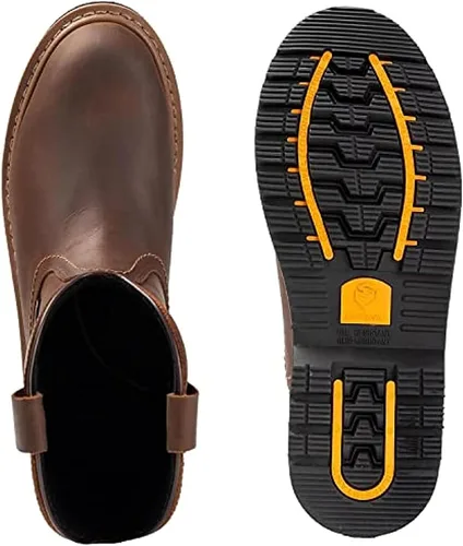 Vista 4 de SUREWAY Wellington Work Boots for Men Waterproof, Pull On, Full Grain Leather Wellington Work Boots